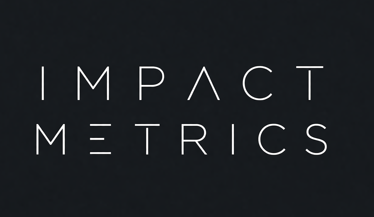 Minimalist impact metrics logo design (1)